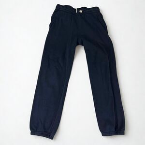 Old Navy Sweatpants Boys L 10-12 Navy Fleece Joggers Elastic Waist Cuffed Pants